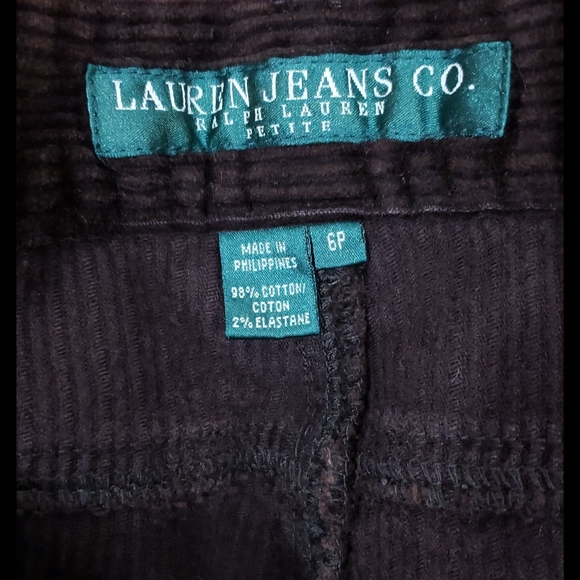 Ralph Lauren Petite SUPER SOFT Brown Courdoroys - Picture 7 of 7